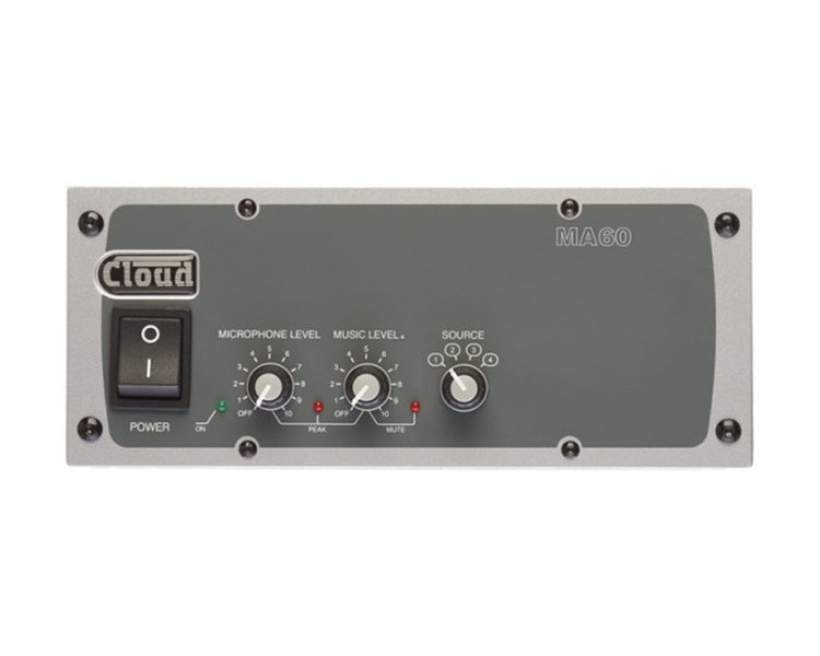 CLOMA60 - Cloud MA60 (CLOUD) Mixer Amp 4 Line or 1 Mic Input 1 or 2 Rack 60W 4ohm Image 1
