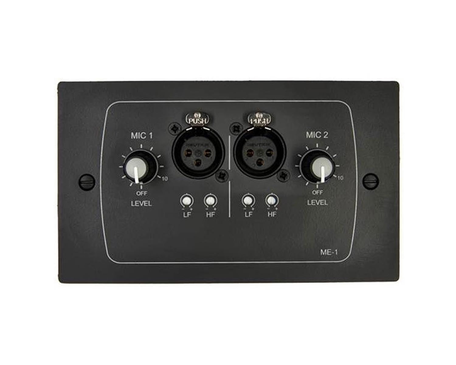 CLOME1B - Cloud ME 1B Dual Microphone Input Plate with Volume and EQ for DCM1 or e Black Image 1