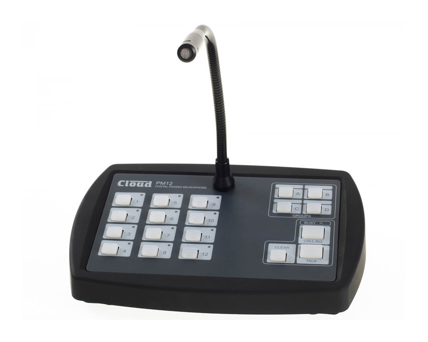 CLOPM12 - Cloud PM 12 Twelve Zone Cat5 Digital Paging Microphone with Chime Image 2