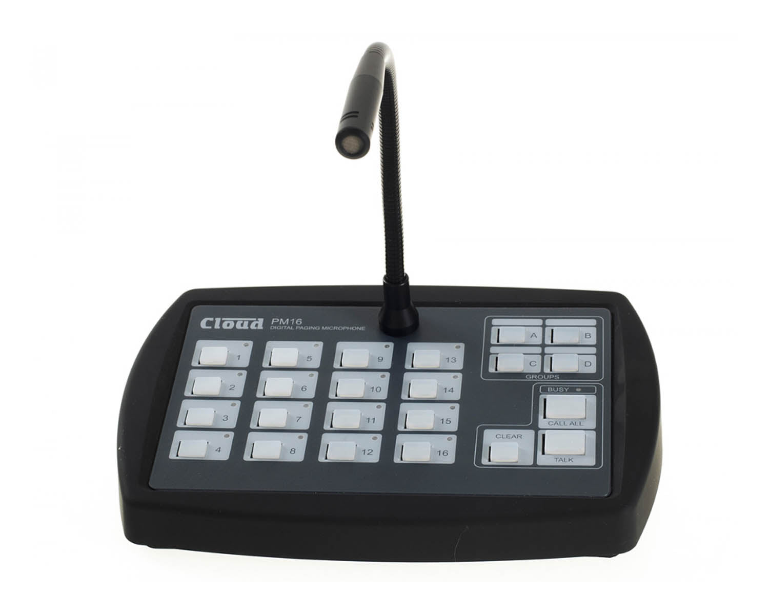 CLOPM16 - Cloud PM 16 Sixteen Zone Cat 5 Digital Paging Microphone with Chime Image 2