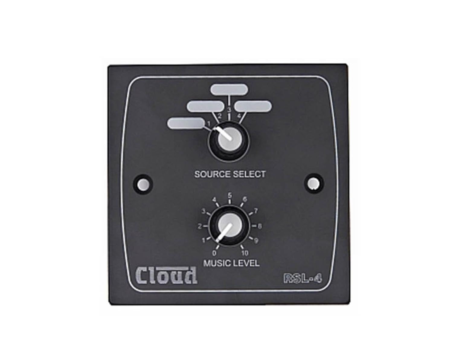 CLORSL4B - Cloud RSL 4B Remote 4 Source or Volume Control Wall Plate Black Image 1