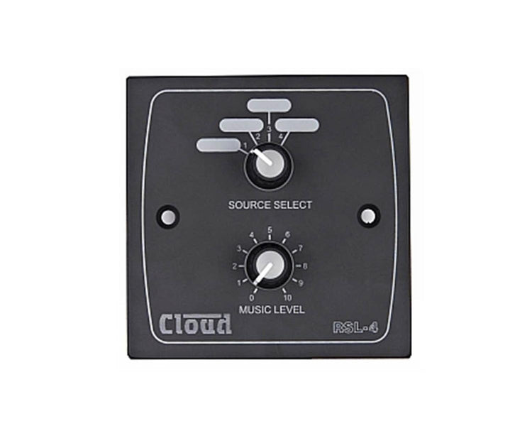 CLORSL4B - Cloud RSL 4B Remote 4 Source or Volume Control Wall Plate Black Image 1