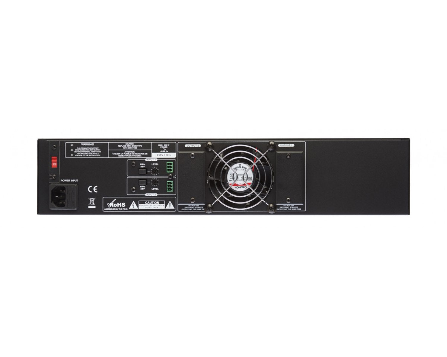 CLOVA2120 - Cloud Contractor VA2120 Power Amp 2 x 120W 4ohm or 100V Line 2U Image 2