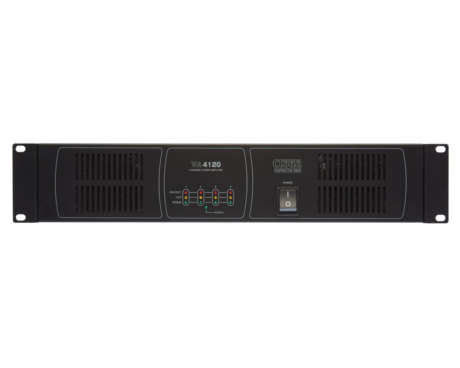 CLOVA4120 - Cloud Contractor VA4120 Power Amp 4 x120W 4ohm or 100V Line 2U Image 1