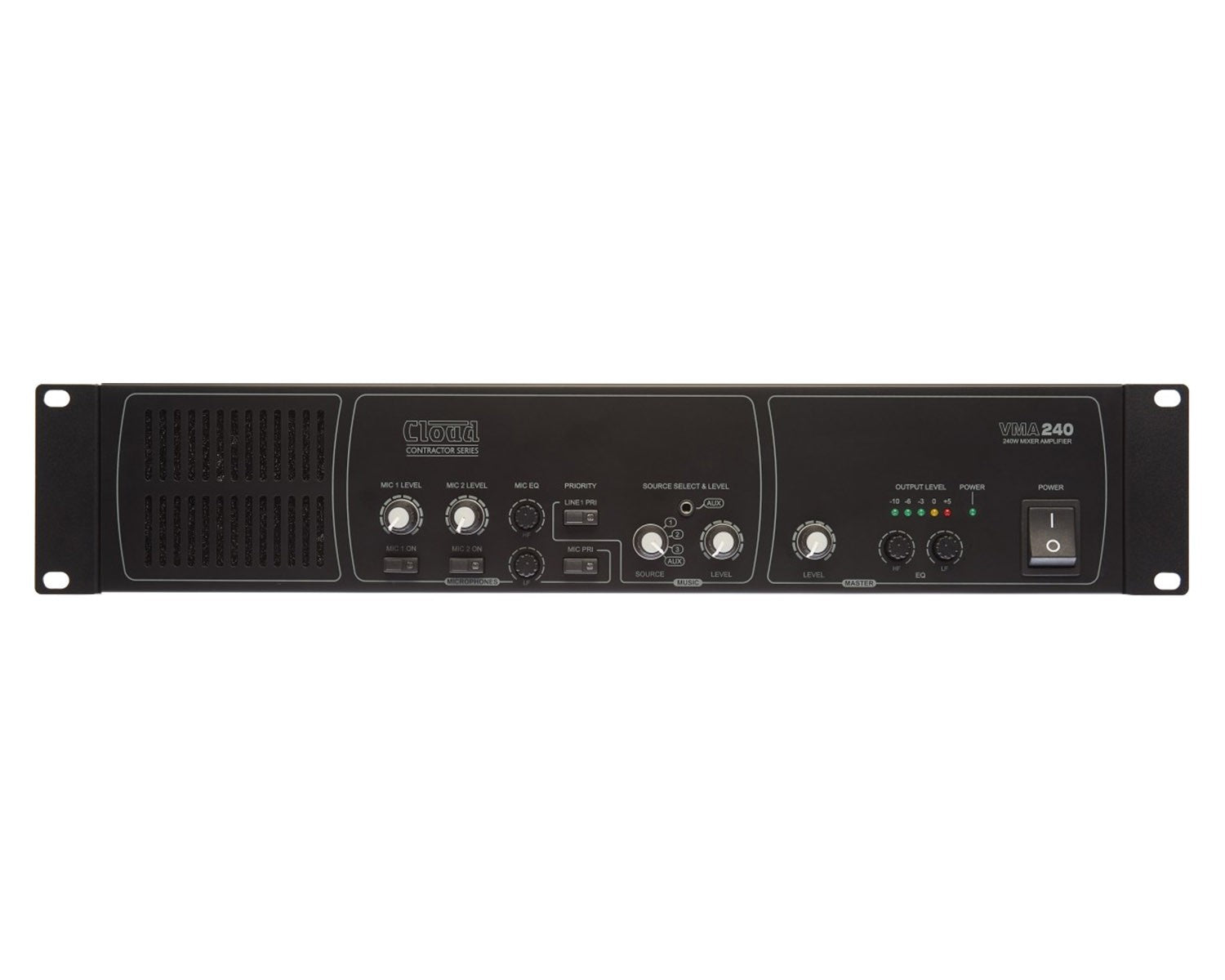 CLOVMA240BG - Cloud Contractor *B GRADE* VMA240 Mixer Amplifier 4 Line or 2 Mic In 240W Image 1