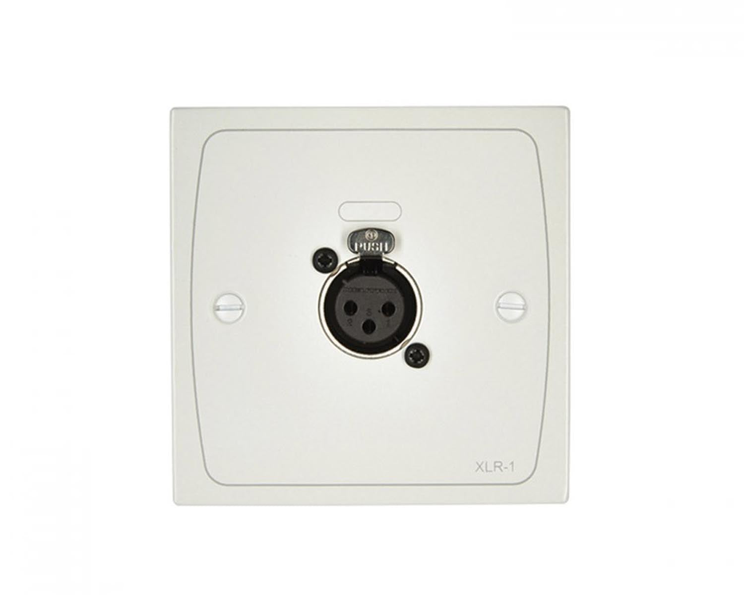 CLOXLRF1W - Cloud XLR F1W XLR Input Module Wall Plate 3 Pin XLR Female White Image 1