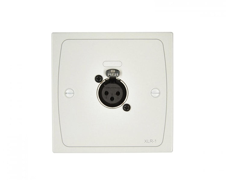 CLOXLRF1W - Cloud XLR F1W XLR Input Module Wall Plate 3 Pin XLR Female White Image 1