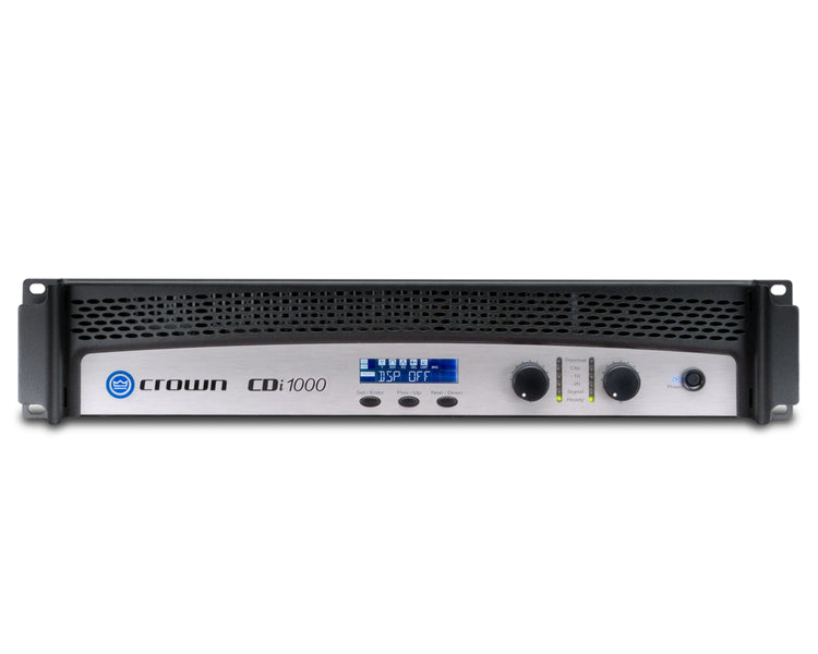 CROCDI1000 - Crown CDi 1000 Power Amp 2x500W @ 4ohm 70V or 140V with DSP 2U Image 1