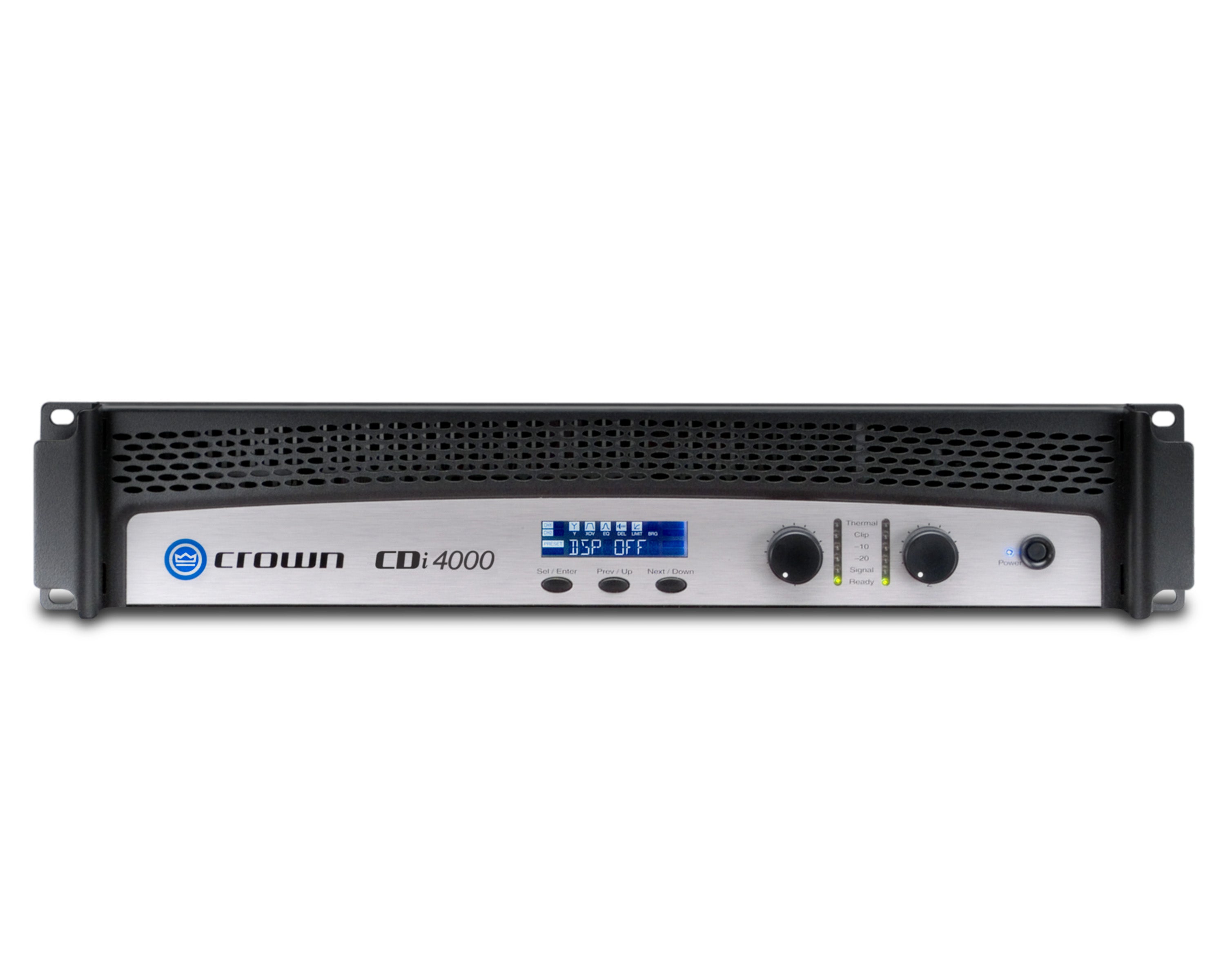CROCDI4000 - Crown CDi 4000 Power Amp 2x1200W @ 4ohm 70V or 140V with DSP 2U Image 1