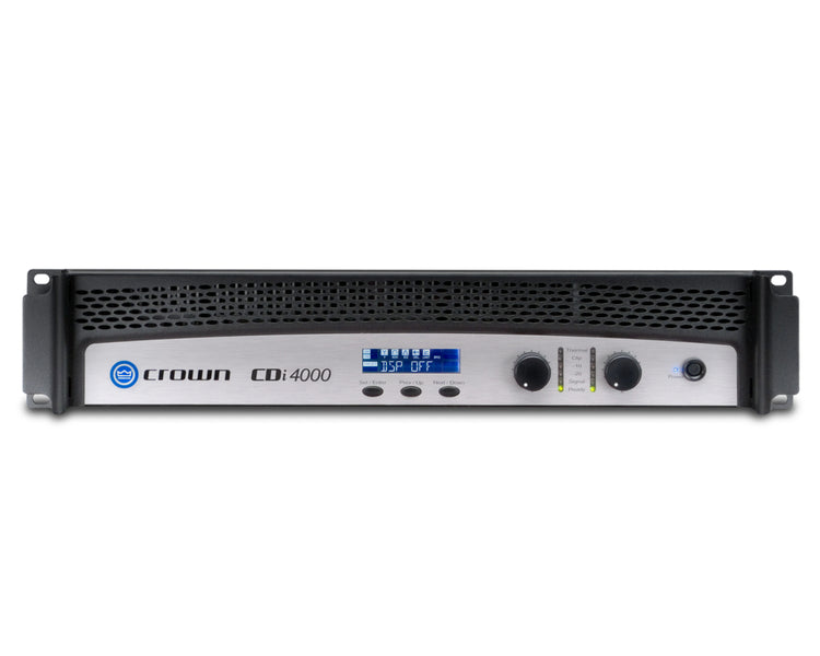 CROCDI4000 - Crown CDi 4000 Power Amp 2x1200W @ 4ohm 70V or 140V with DSP 2U Image 1