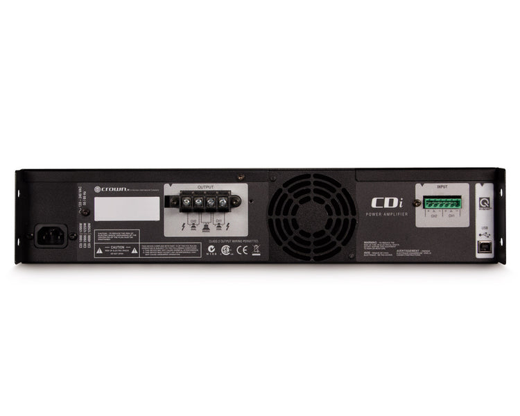 CROCDI4000 - Crown CDi 4000 Power Amp 2x1200W @ 4ohm 70V or 140V with DSP 2U Image 2
