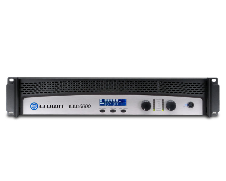 CROCDI6000 - Crown CDi 6000 Power Amp 2x2100W @ 4ohm 70V or 140V with DSP 2U Image 1