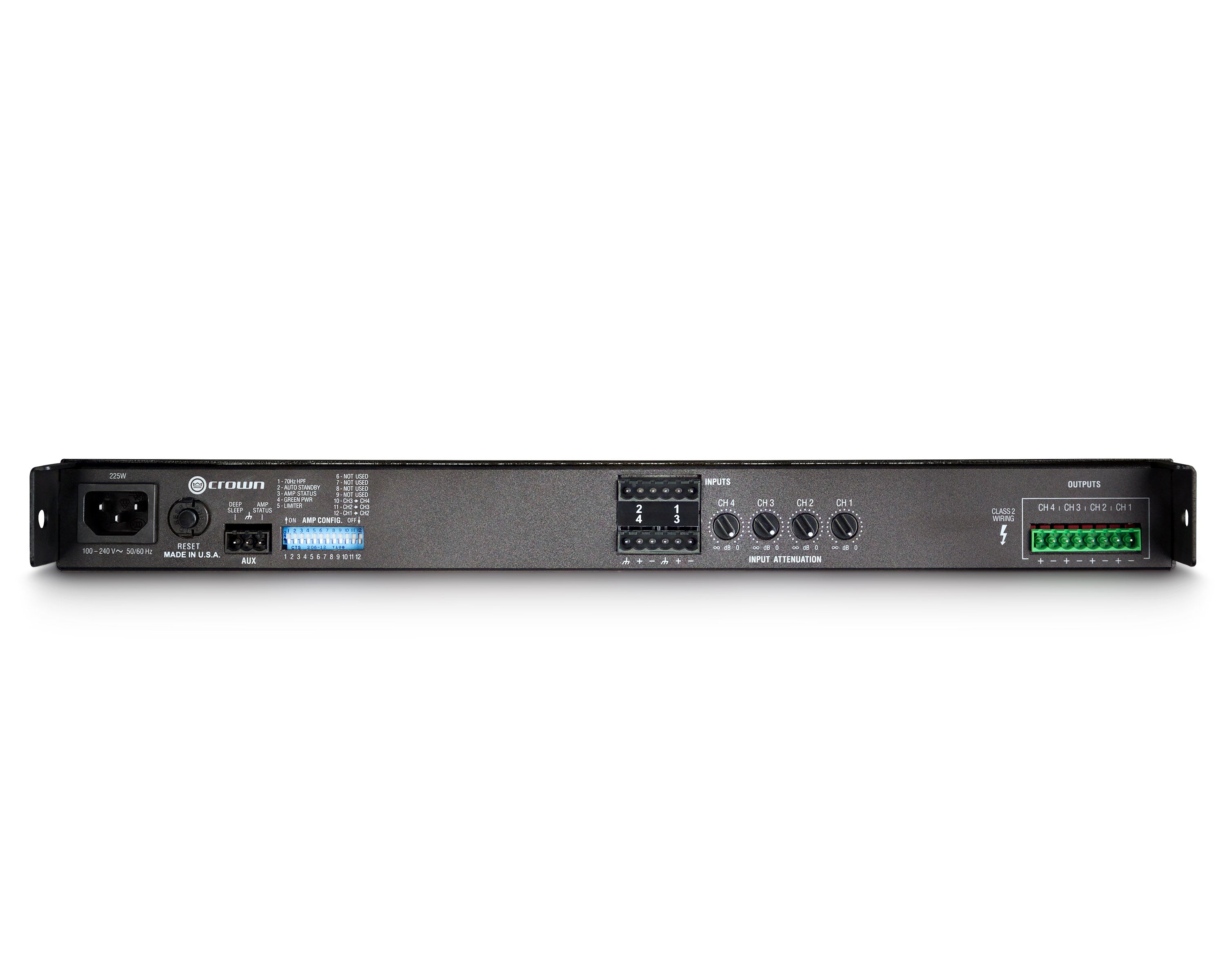 CROCT475 - Crown CT 475 ComTech DriveCore Fanless Power Amp 4x75W @ 4ohm 1U Image 2