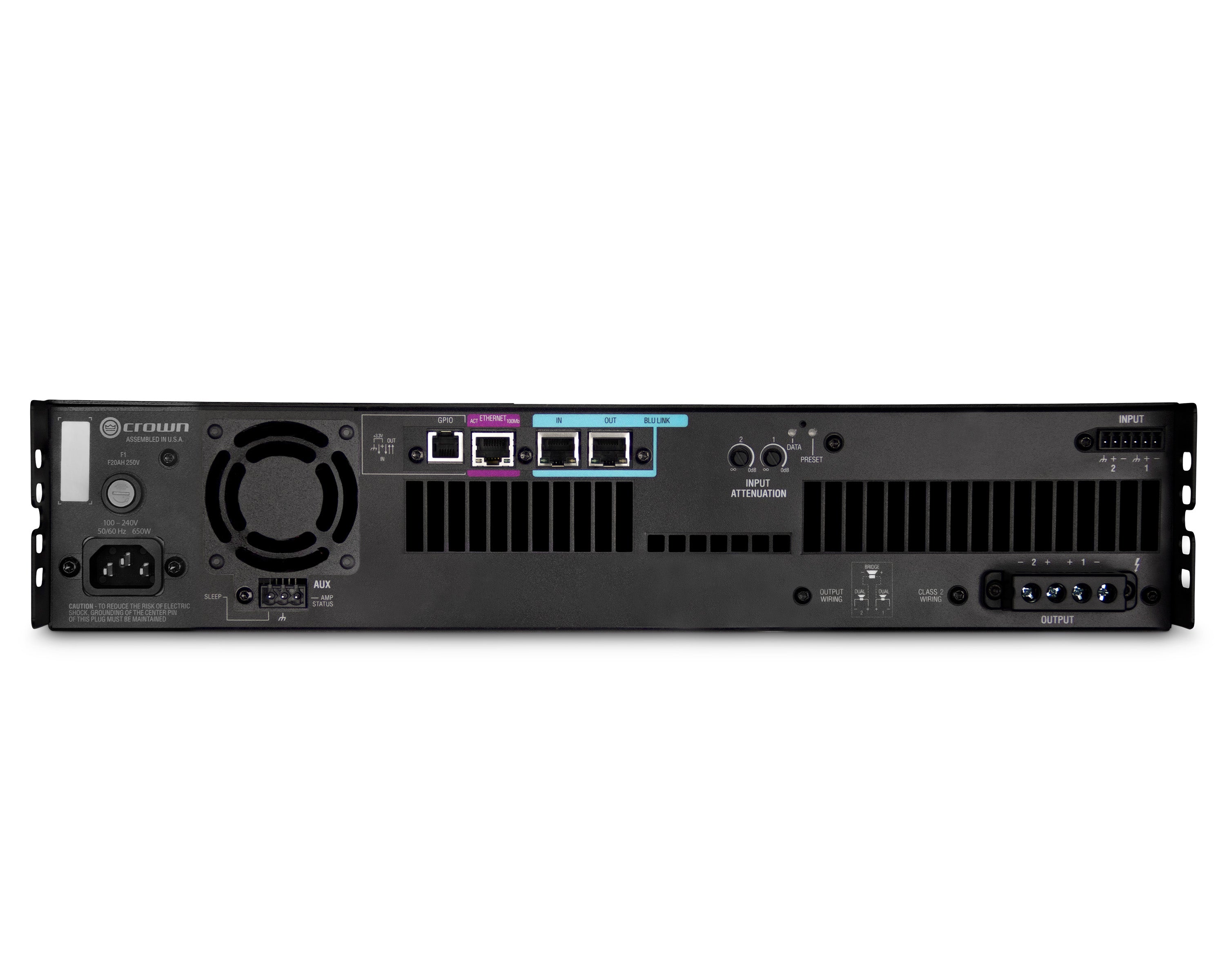 CRODCI21250N - Crown DCi 2|1250N DriveCore Install Network Amplifier 2x1250W @ 4ohm 2U Image 2