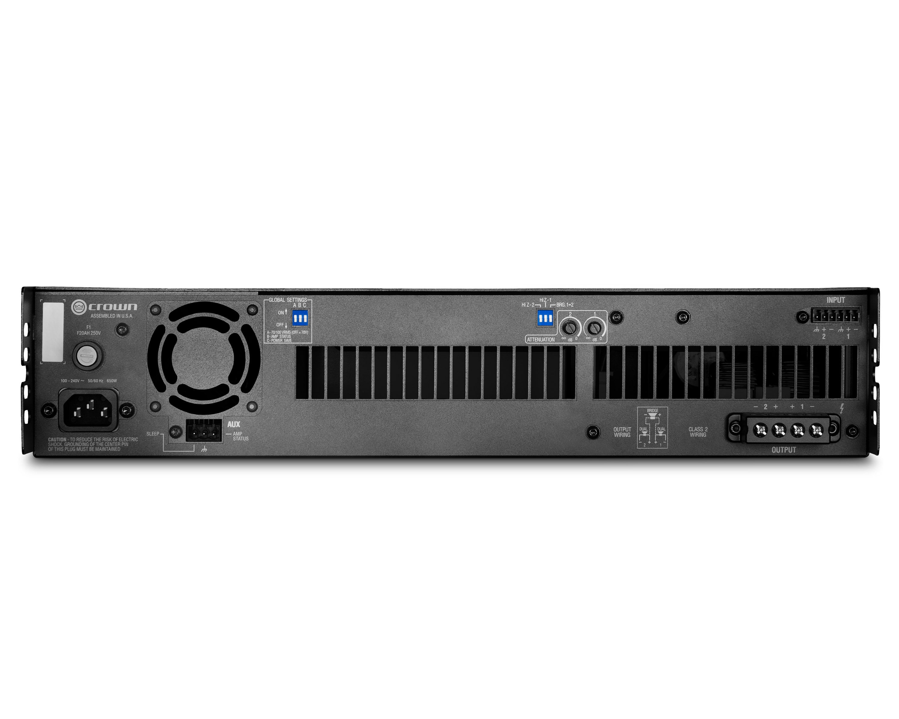 CRODCI21250 - Crown DCi 2|1250 DriveCore Install Analogue Amplifier 2x1250W@4ohm 100V Image 2