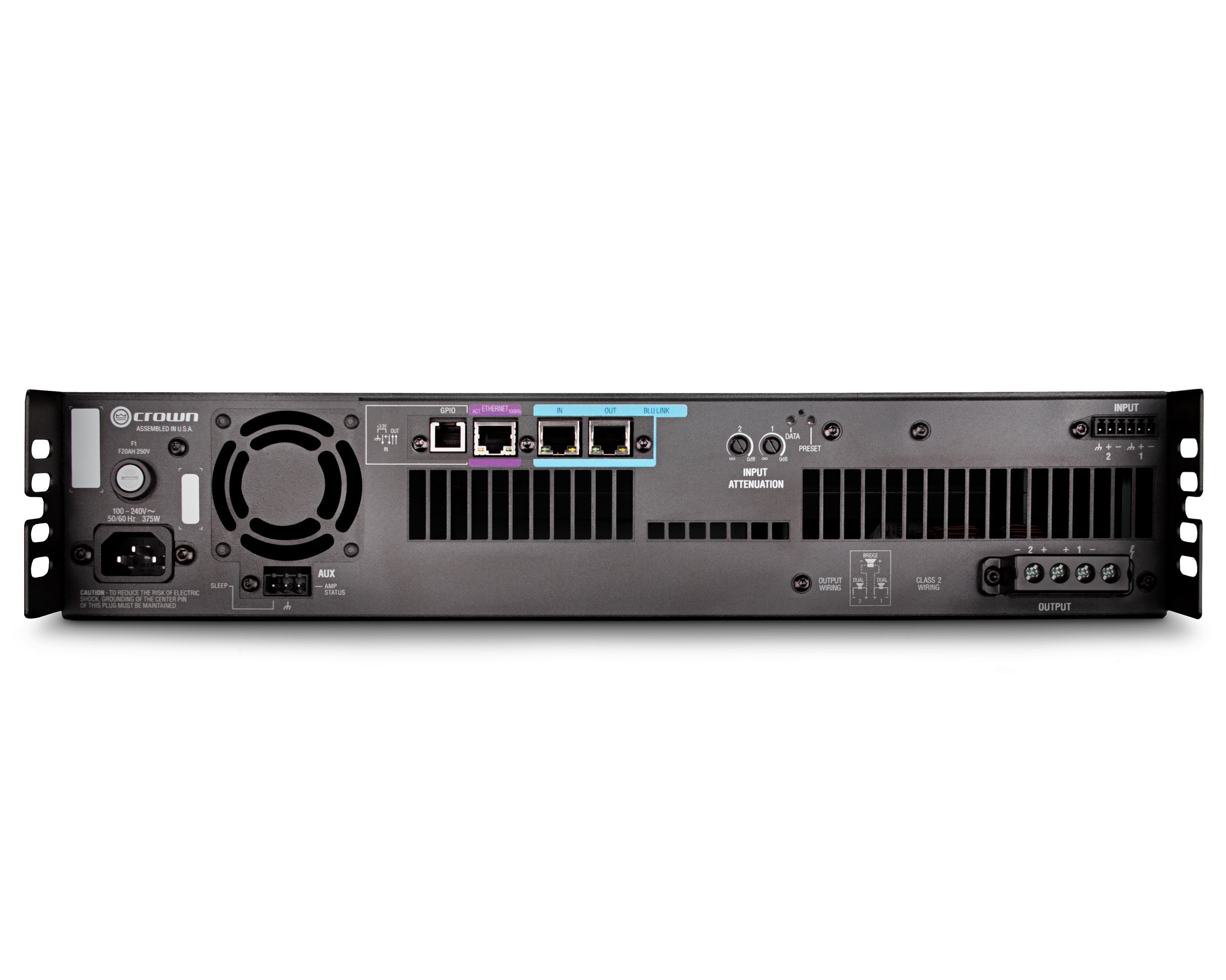 CRODCI2300N - Crown DCi 2|300N DriveCore Install Network Amplifier 2x300W @ 4ohm 2U Image 2