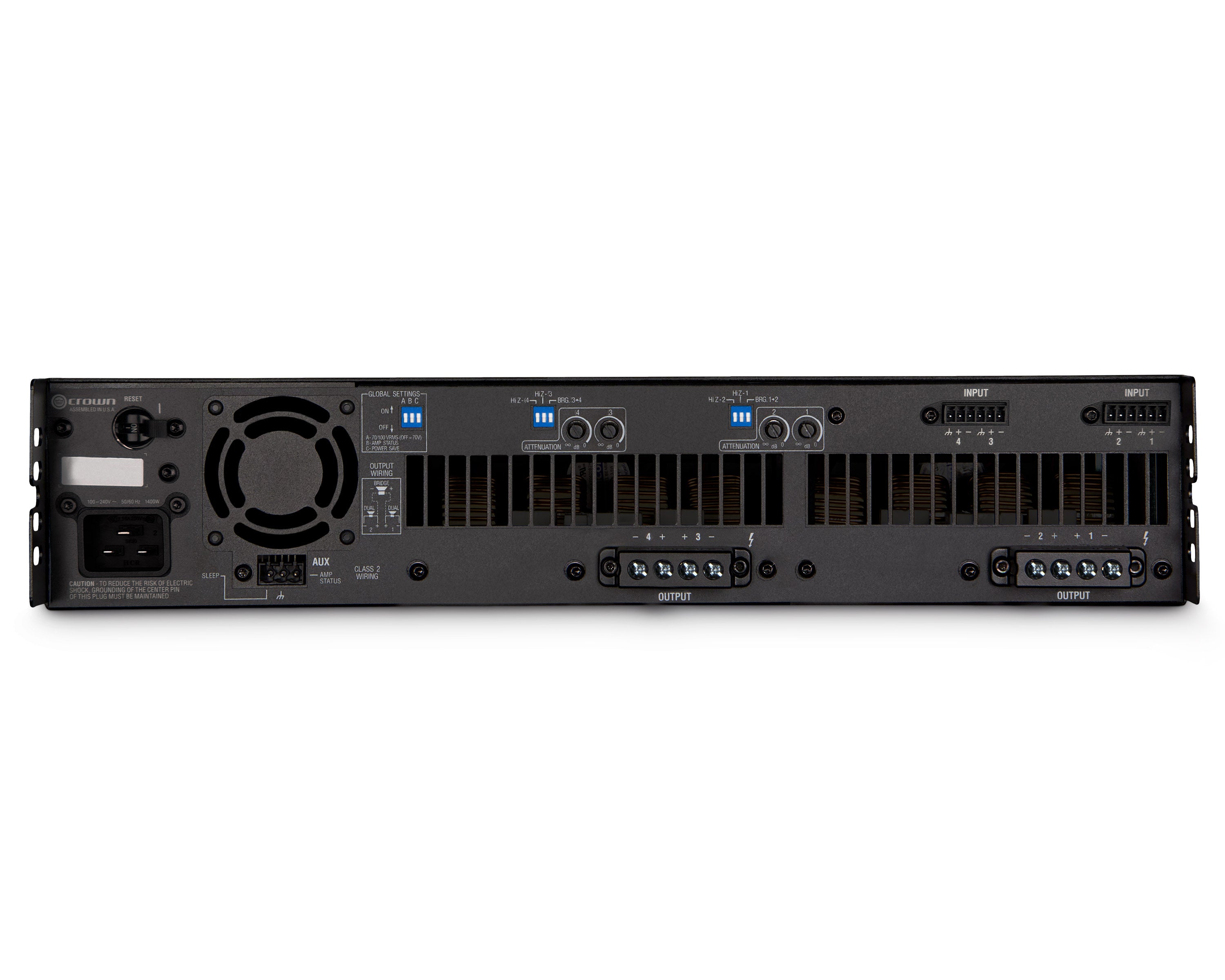 CRODCI41250 - Crown DCi 4|1250 DriveCore Install Analogue Amplifier 4x1250W@4ohm 100V Image 2