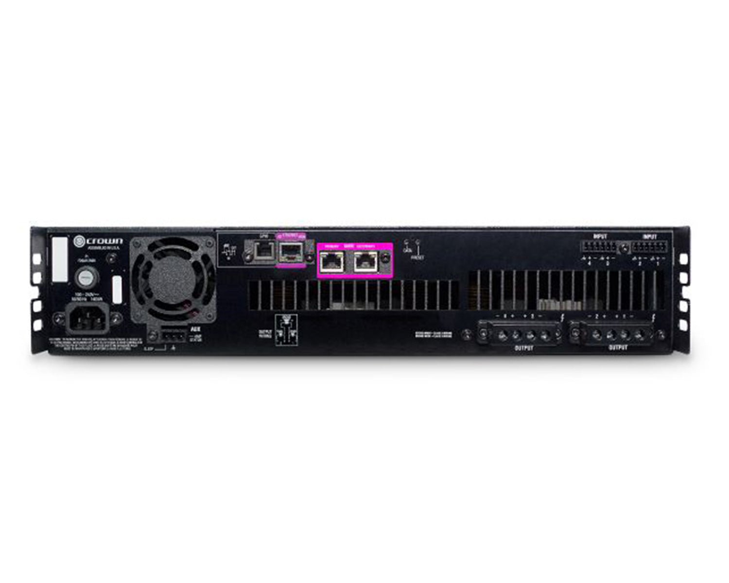 CRODCI4600DA - Crown DCi 4|600DA DriveCore Install DA Amplifier 4x600W @ 4ohm Dante 2U Image 2
