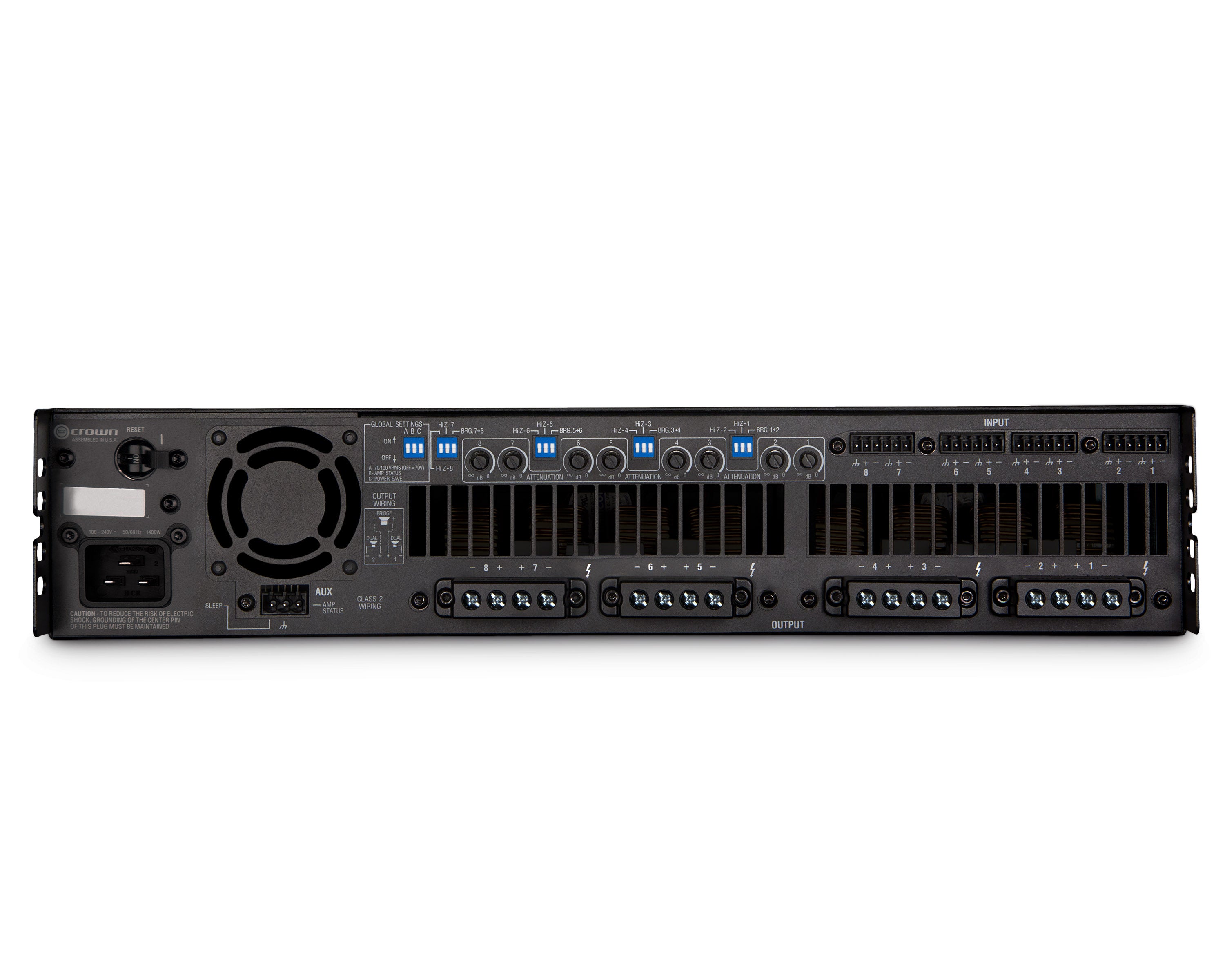 CRODCI8600 - Crown DCi 8|600 DriveCore Install Analogue Amplifier 8x600W @ 4ohm 100V Image 2