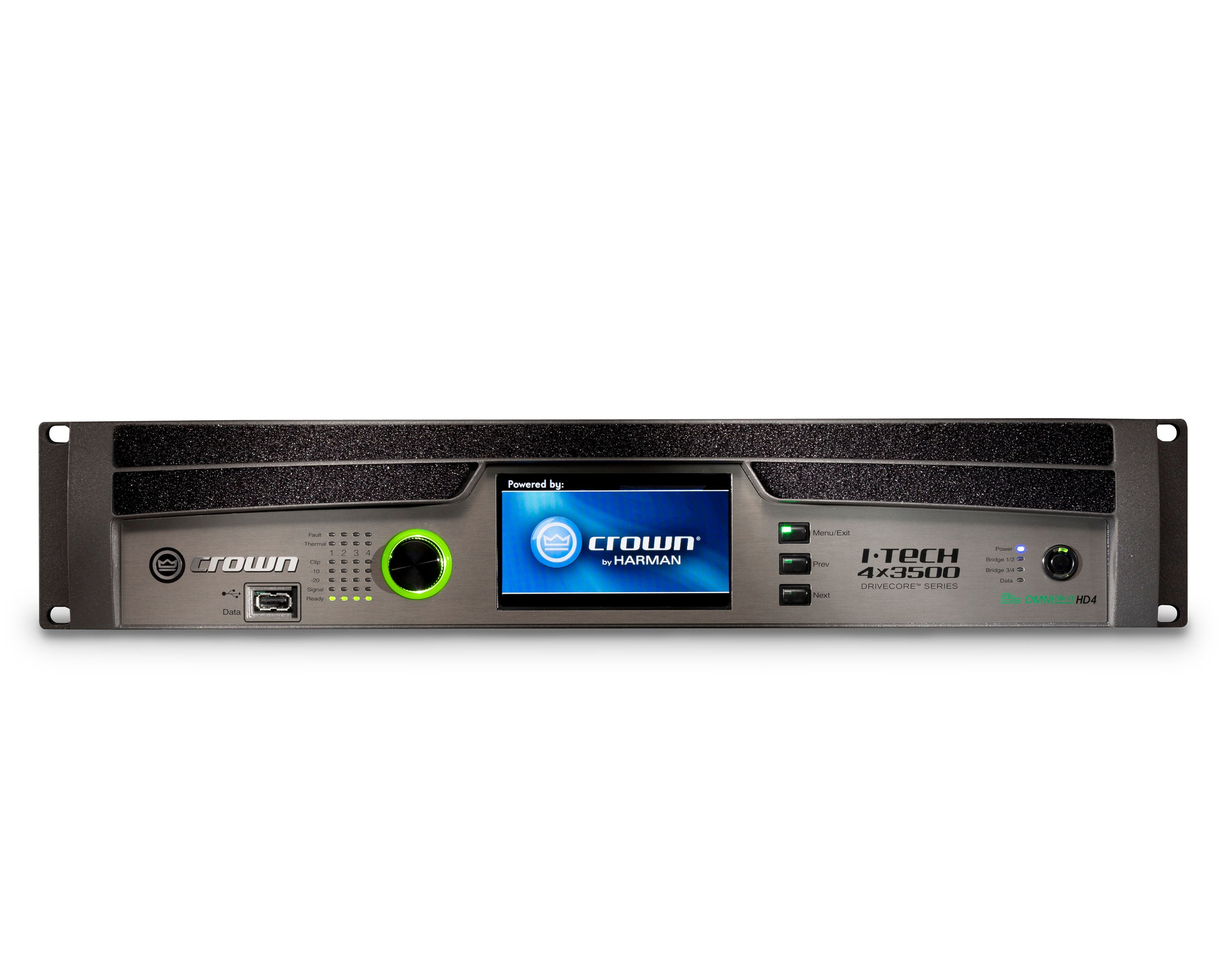 CROIT4X3500S - Crown IT4X3500HDS I Tech HD Touring Amp 4x3500W @ 2ohm 2U SpeakOn Image 1