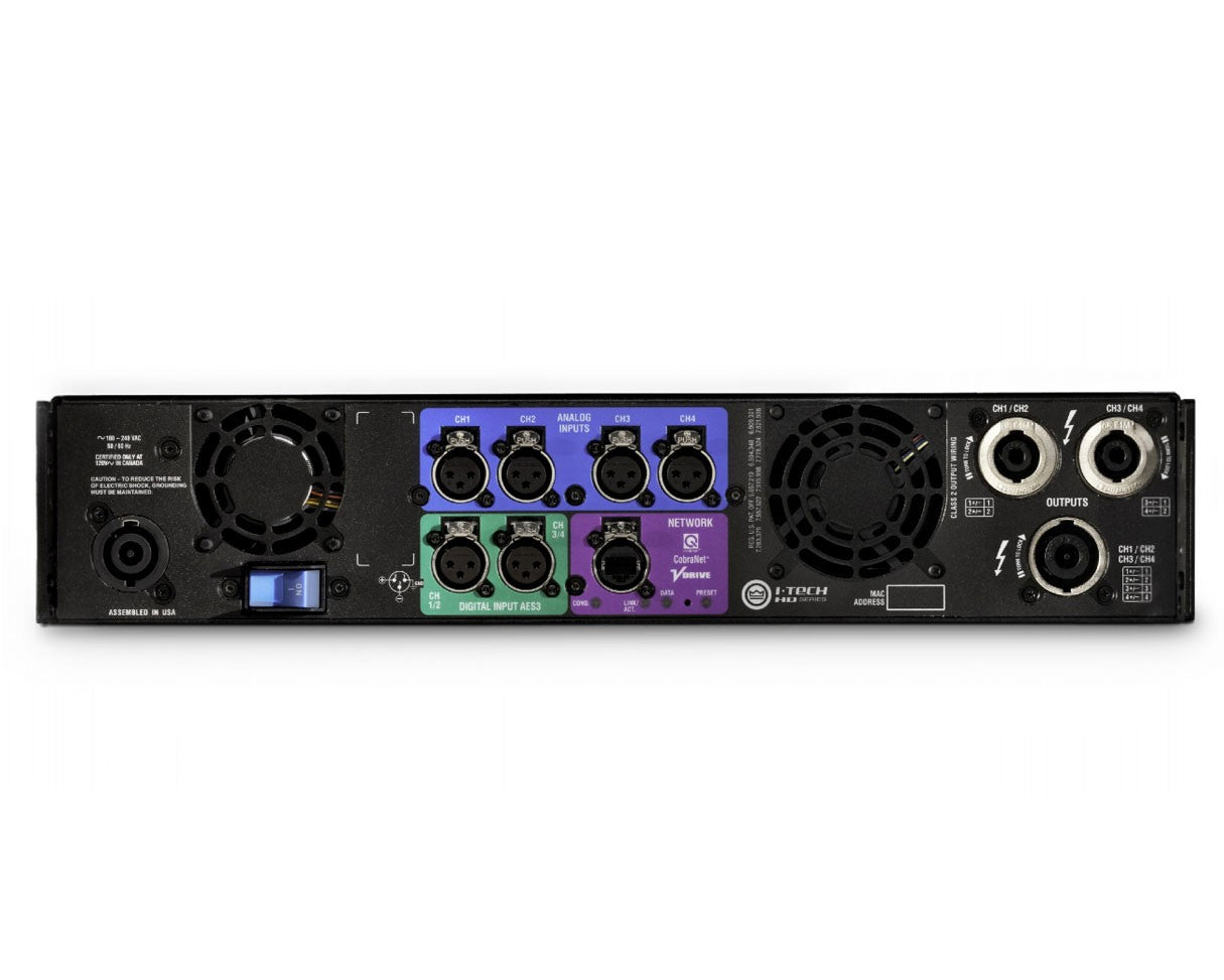 CROIT4X3500S - Crown IT4X3500HDS I Tech HD Touring Amp 4x3500W @ 2ohm 2U SpeakOn Image 2