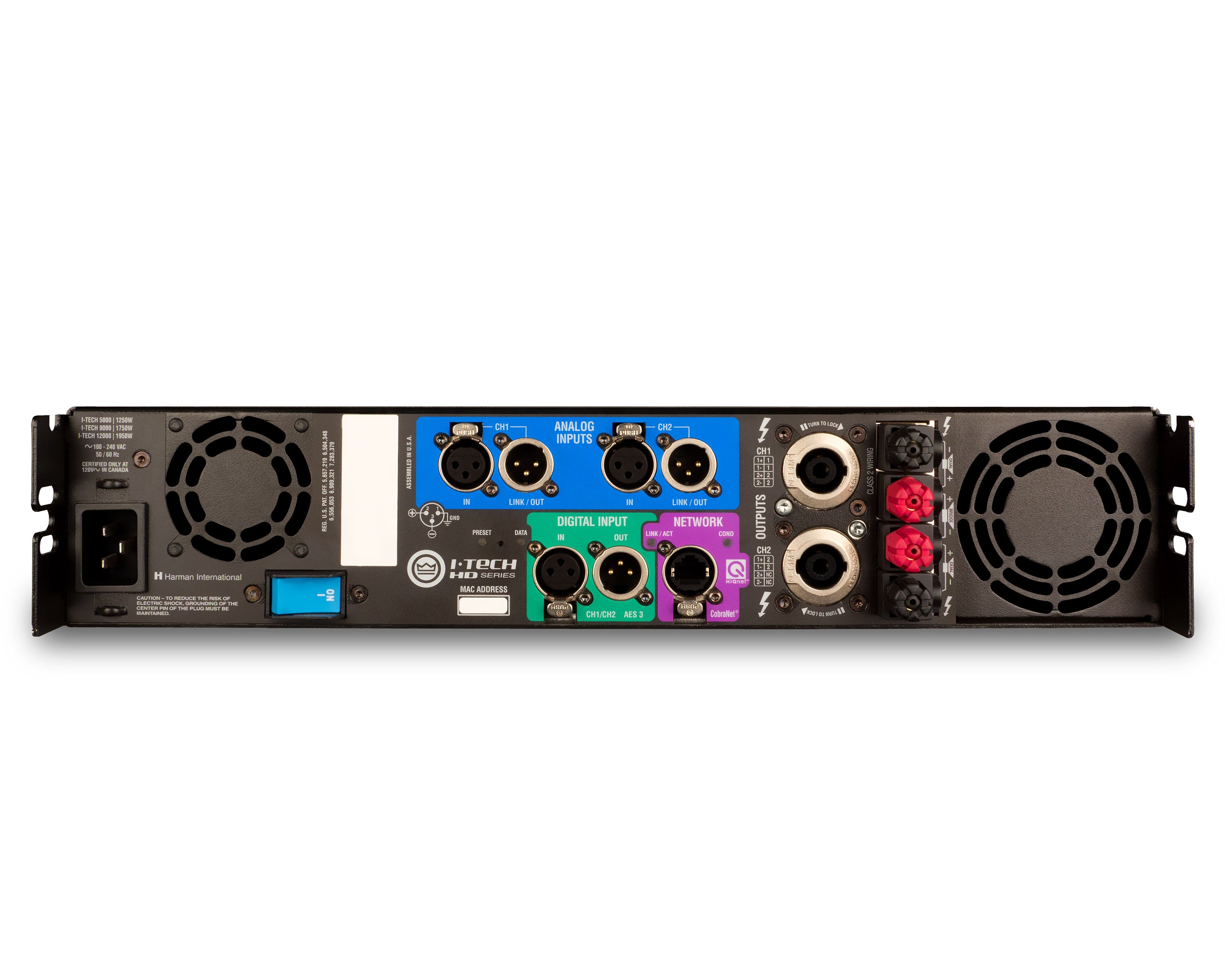 CROIT5000 - Crown IT5000HD I Tech HD Touring Amplifier 2x2500W @ 4ohm 2U Image 2