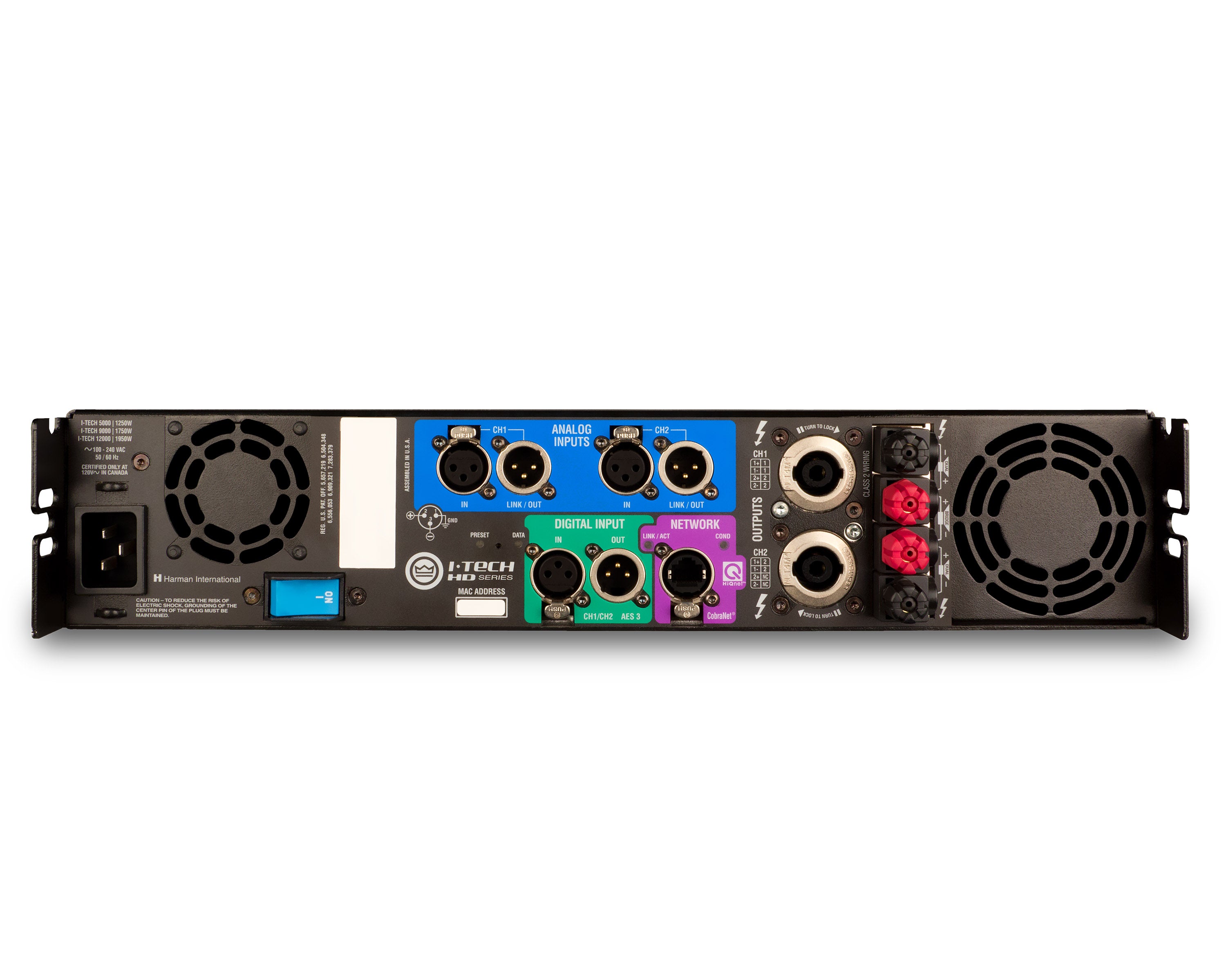 CROIT9000 - Crown IT9000HD I Tech HD Touring Amplifier 2x3500W @ 4ohm 2U Image 2