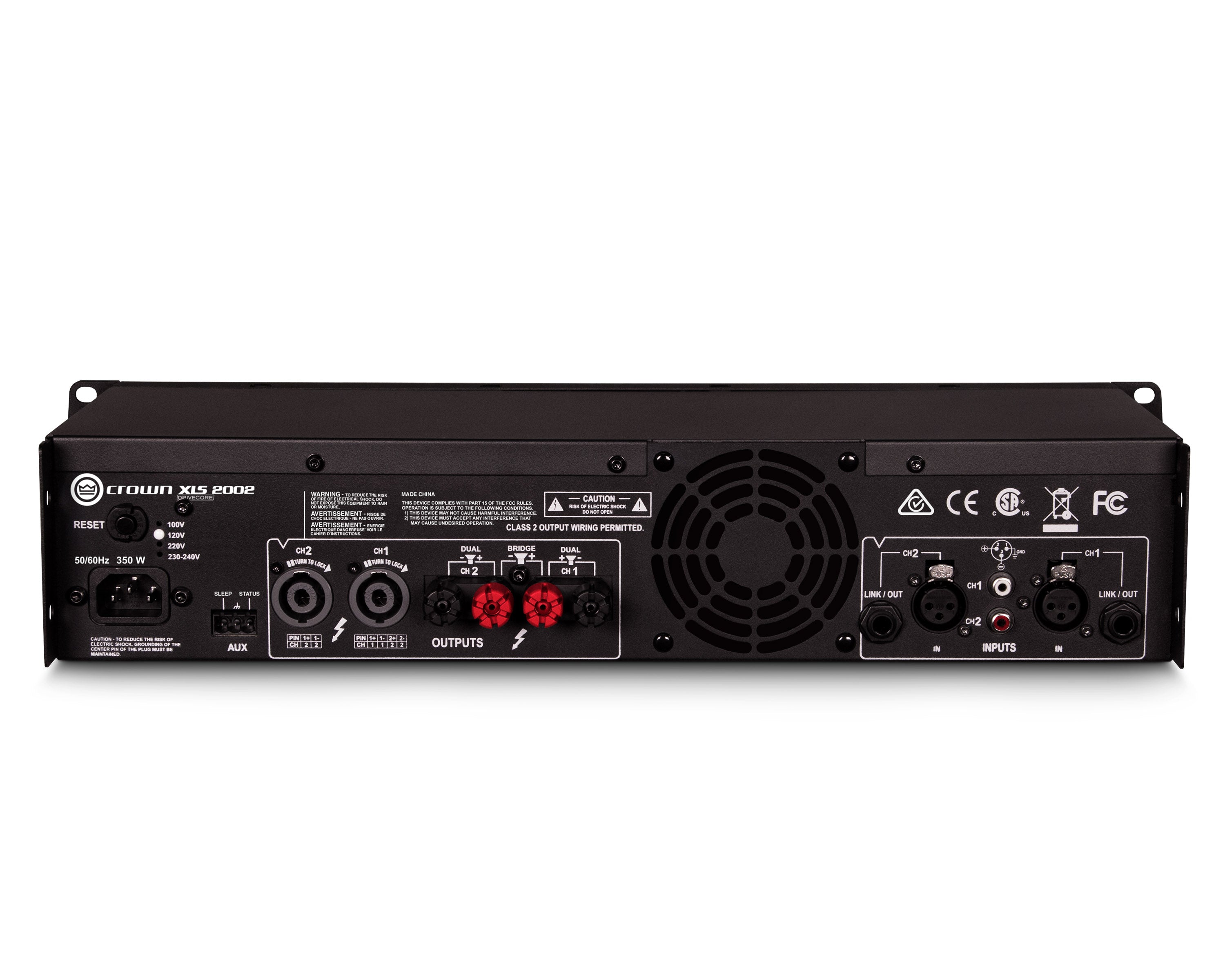 CROXLS2002 - Crown XLS 2002 DriveCore 2 Power Amp with DSP 2x650W @ 4ohm 2U Image 2