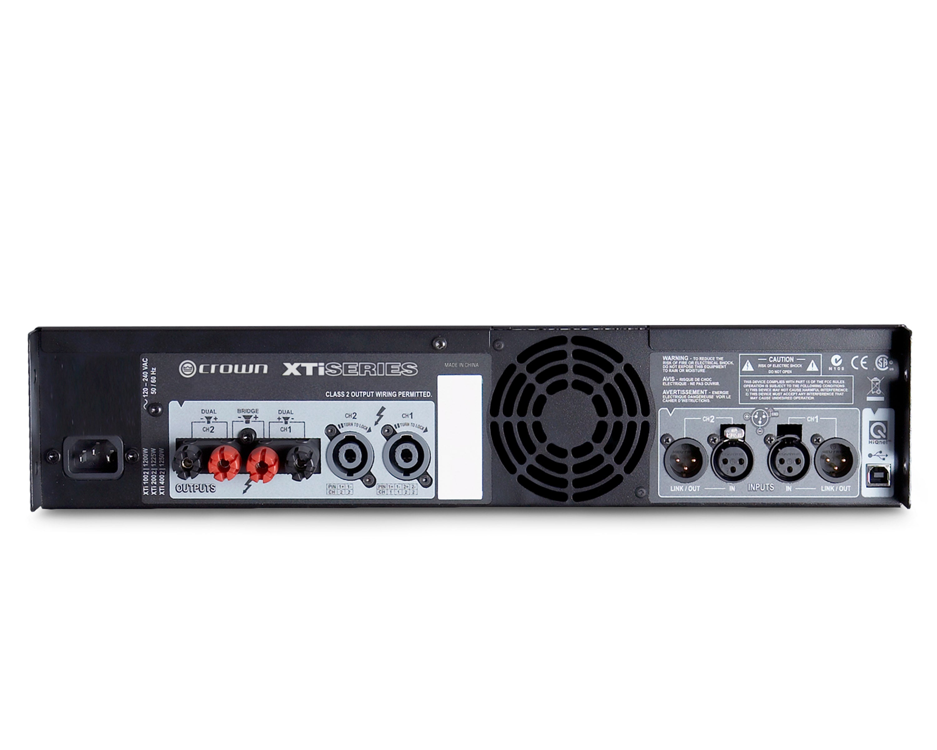 CROXTI1002 - Crown XTi 1002 Power Amp with Integral DSP 2x500W @ 4ohm 2U Image 2