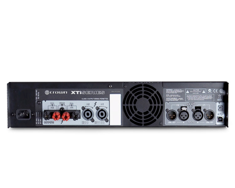 CROXTI1002 - Crown XTi 1002 Power Amp with Integral DSP 2x500W @ 4ohm 2U Image 2