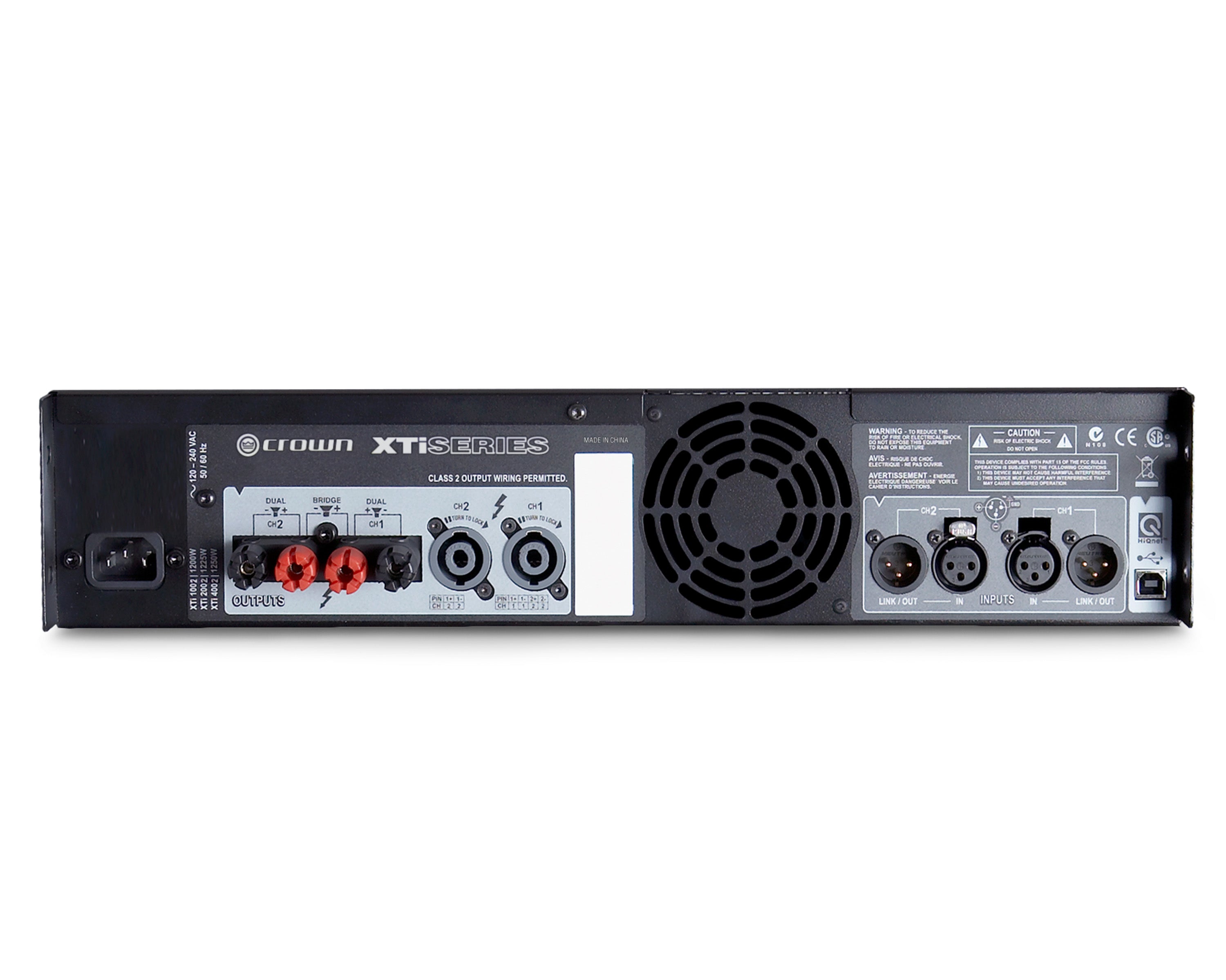 CROXTI2002 - Crown XTi 2002 Power Amp with Integral DSP 2x800W @ 4ohm 2U Image 2