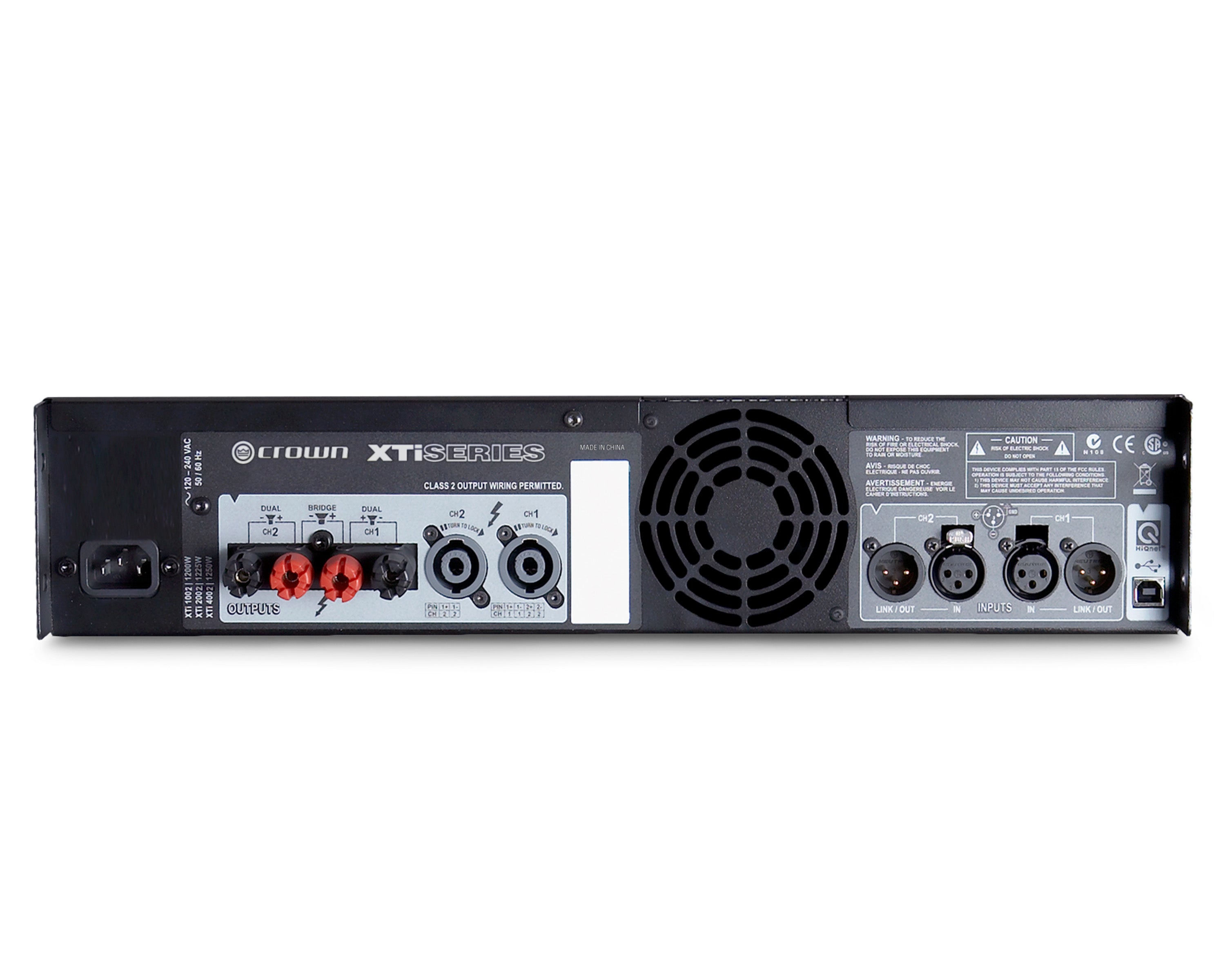 CROXTI4002 - Crown XTi 4002 Power Amp with Integral DSP 2x1200W @ 4ohm 2U Image 2