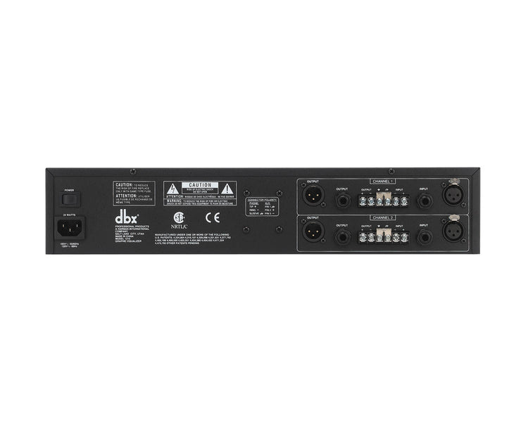 DBX1215 - dbx 1215 Dual 15 Band Equaliser 2 or 3 Octave Jack or XLR 2U Image 2