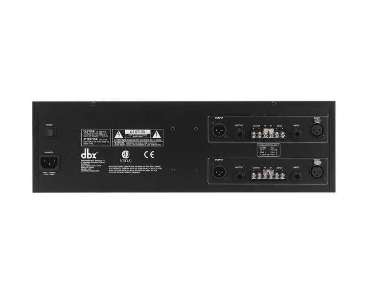 DBX1231 - dbx 1231 Dual 31 Band Equaliser 1 or 3 Octave Jack or XLR 3U Image 2