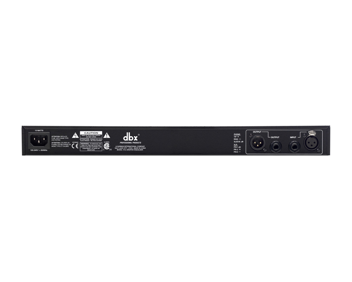 DBX131S - dbx 131S Single 31 Band Equaliser Silver 1 or 3 Octave Jack or XLR 1U Image 2