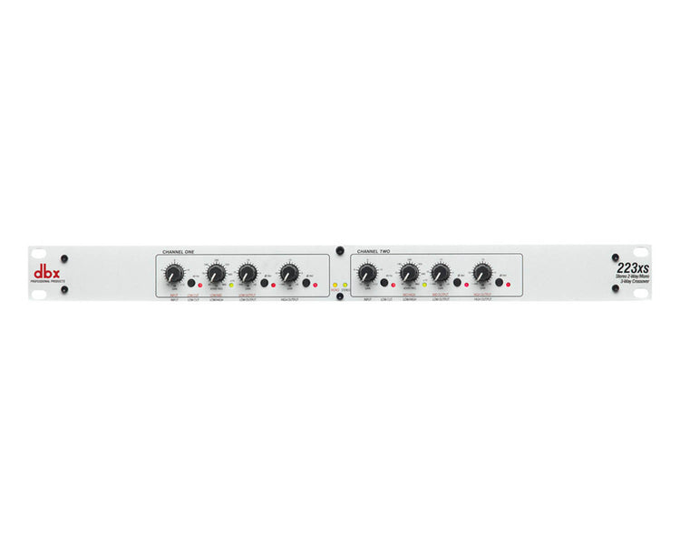 DBX223XS - dbx 223XS Stereo 2 or Mono 3 Way Crossover  XLR Version Silver 1U Image 1