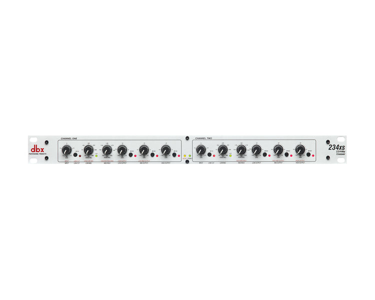 DBX234XS - dbx 234XS Stereo 3 or Mono 4 Way Crossover  XLR Version Silver 1U Image 1