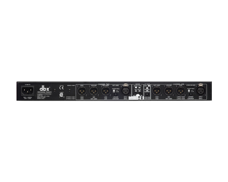 DBX234XS - dbx 234XS Stereo 3 or Mono 4 Way Crossover  XLR Version Silver 1U Image 2