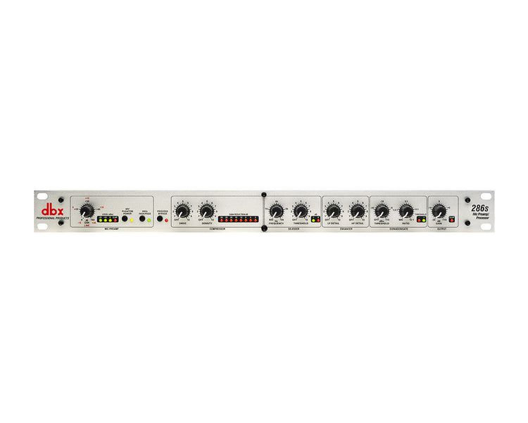 DBX286S - dbx 286S Mic or Instrument PreAmp or Processor with XLR and Jack in 1U Image 1