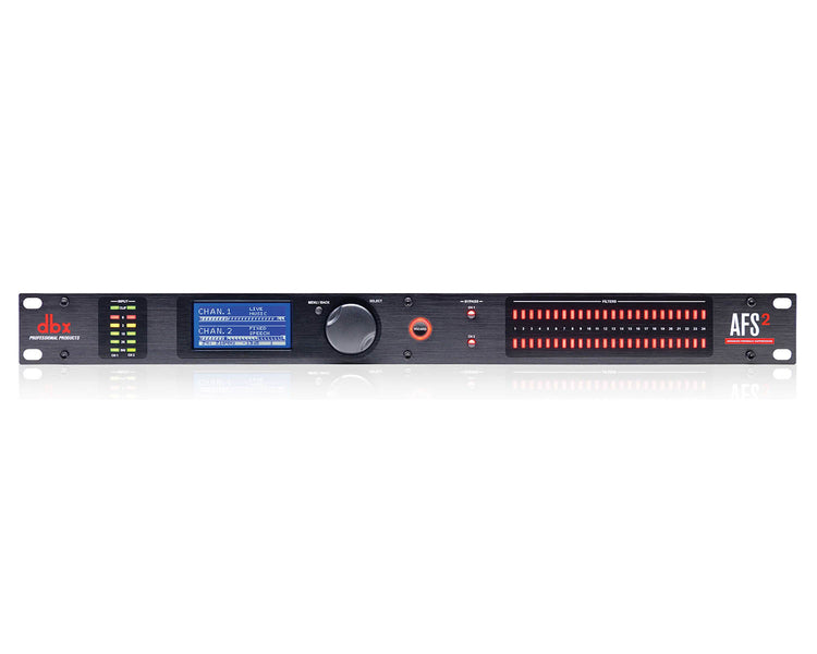 DBXAFS2 - dbx AFS2 2Ch Feedback Suppressor with Setup Wizard and LCD Display 1U Image 1