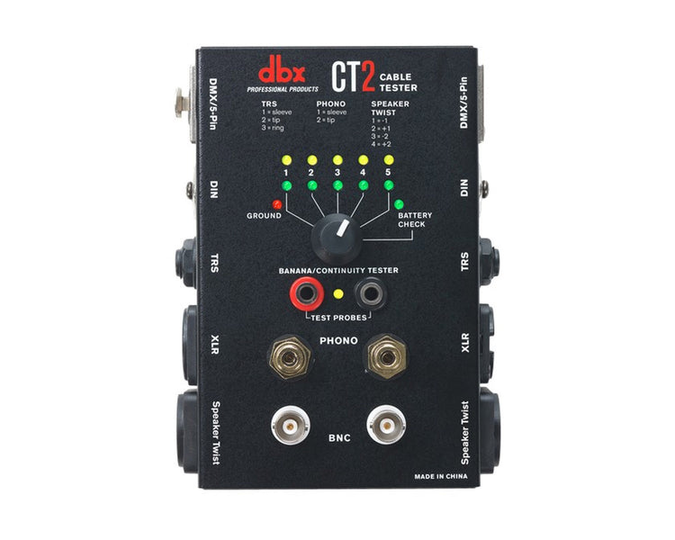 DBXCT2 - dbx CT2 Cable Testing Unit for XLR or Phono or BNC or DIN or TRS or TS or DMX or ST Image 2