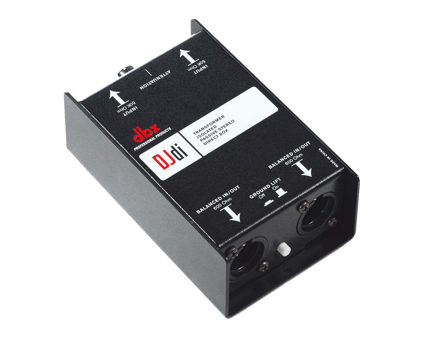 DBXDJDI - dbx DJDi 2 Channel Passive DI Box 2xJack In and 2xBalanced XLR Out Image 1