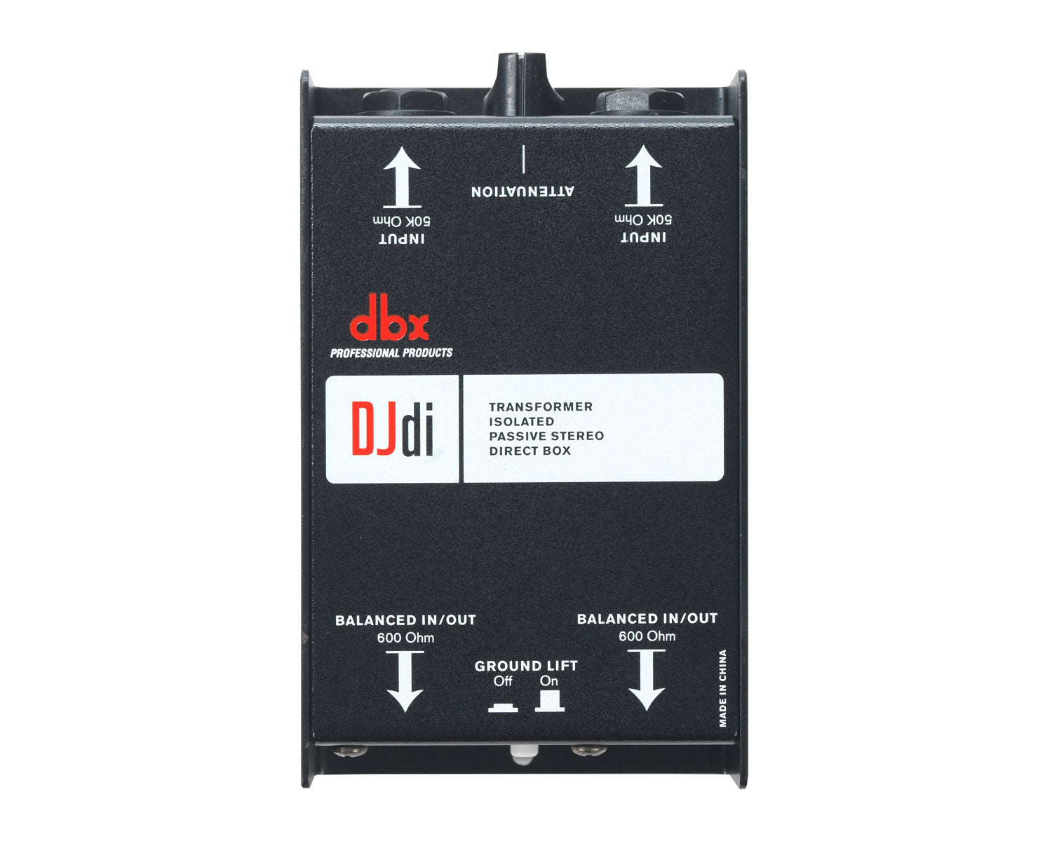 DBXDJDI - dbx DJDi 2 Channel Passive DI Box 2xJack In and 2xBalanced XLR Out Image 2