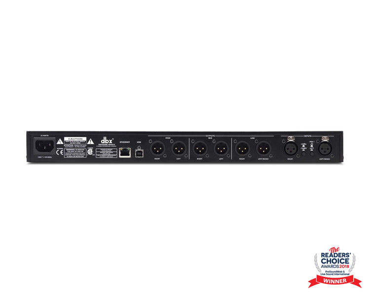 DBXDRPA2 - dbx DriveRack PA2 2x6 Sound Mgt Processor with Mobile Control 1U Image 3