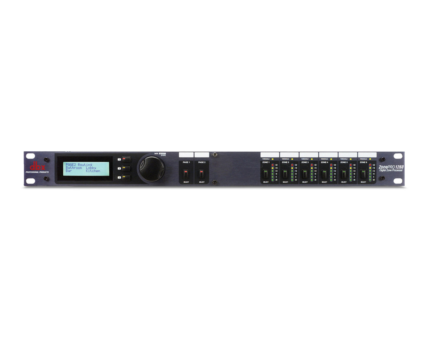 DBXZP1260 - dbx ZonePro 1260 12x6 2xMic In Processor With Display 1U Image 1