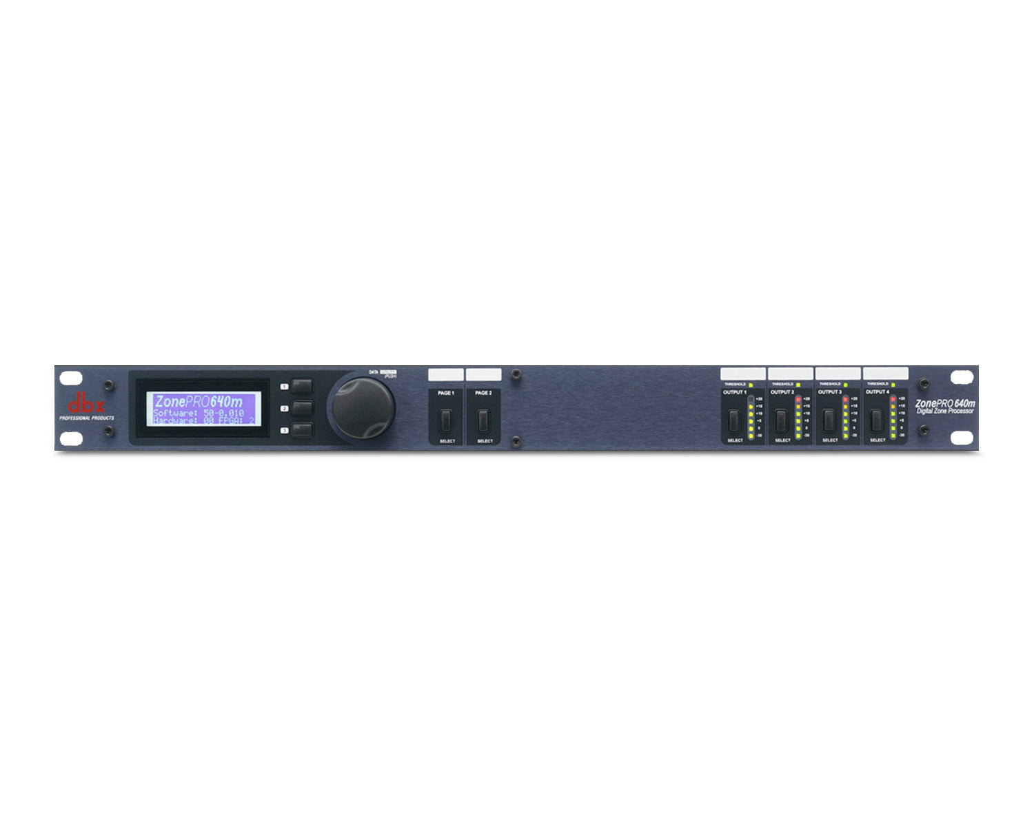 DBXZP640M - dbx ZonePro 640m 6x4 4xMic In Zone Processor With Display 1U Image 1