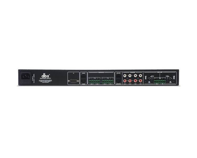 DBXZP640 - dbx ZonePro 640 6x4 2xMic In Zone Processor With Display 1U Image 2