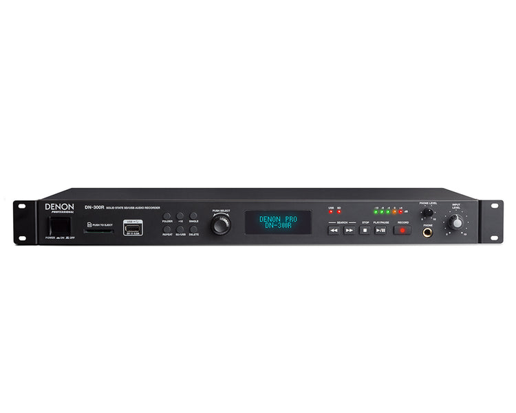 DENDN300R - Denon DN300RMKII Solid State Audio Recorder for SD and USB 1U Image 1