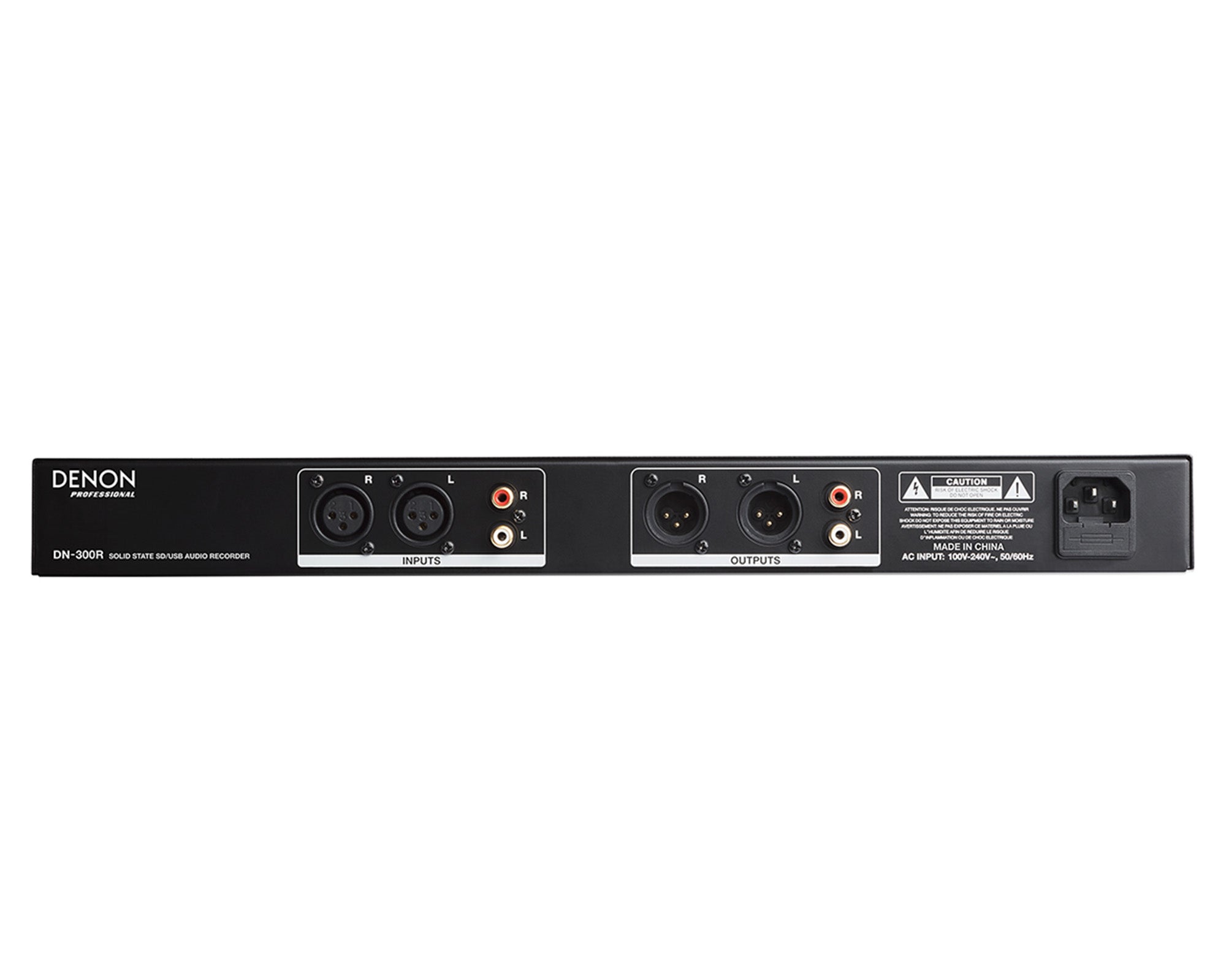 DENDN300R - Denon DN300RMKII Solid State Audio Recorder for SD and USB 1U Image 2