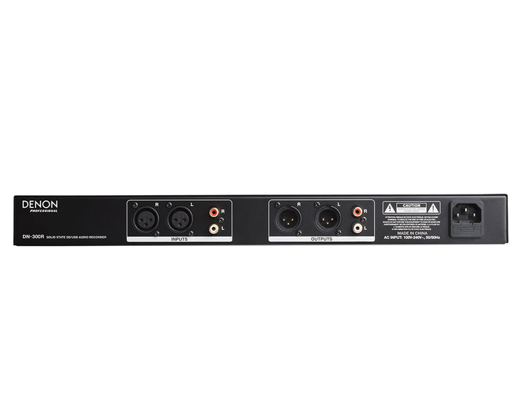 DENDN300R - Denon DN300RMKII Solid State Audio Recorder for SD and USB 1U Image 2